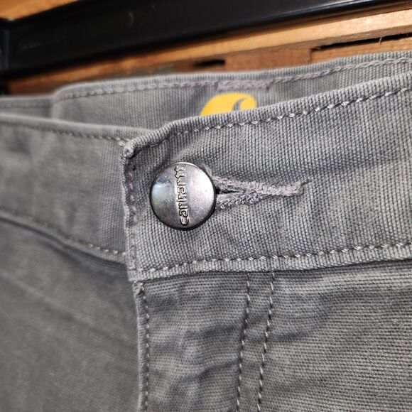 Carhartt Relaxed Fit Gray Pants Men's Size 36 x 34 Cotton Elastane - Picture 4 of 13